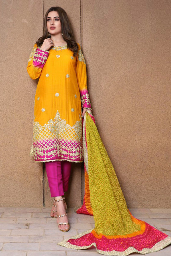 Marigold Pink Kameez