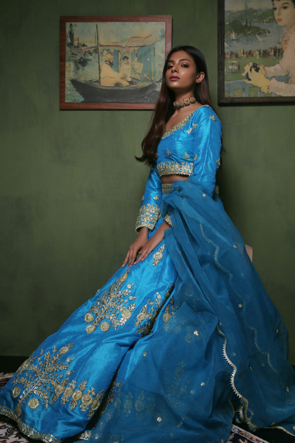 Blue Lehenga