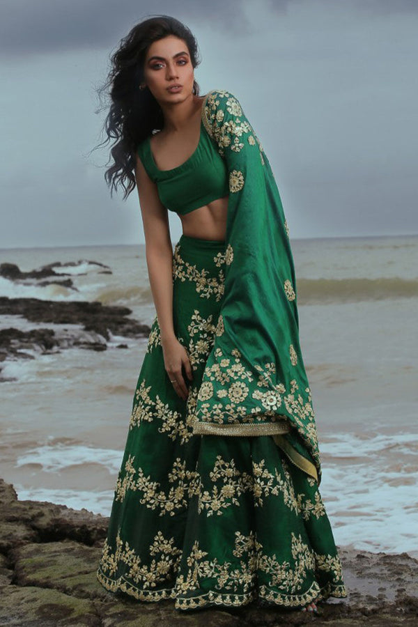 Fern Green Lehenga